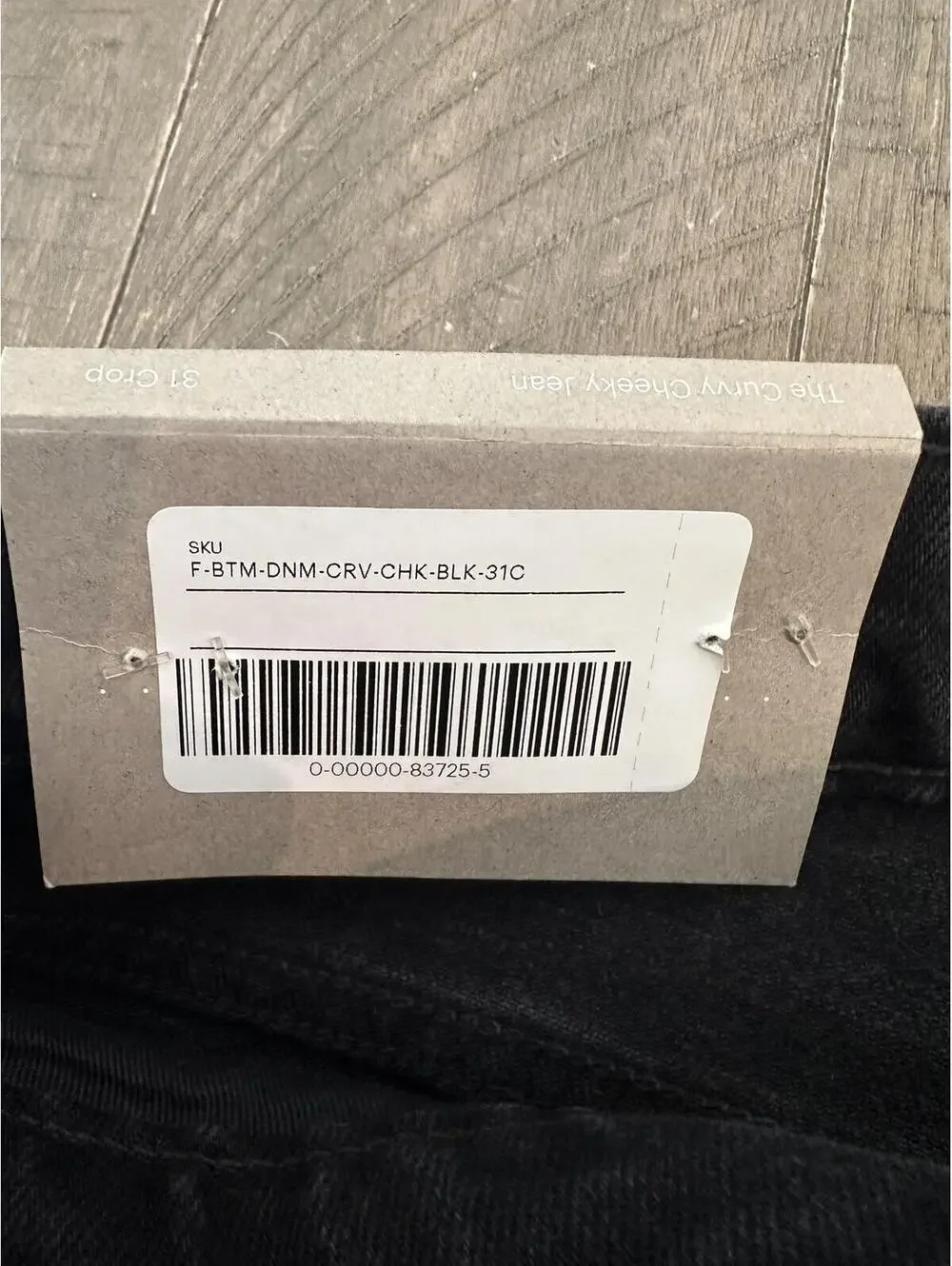 NWT Everlane The Curvy Cheeky Jean Crop Straight Leg Black Women’s size 31 - Picture 8 of 15